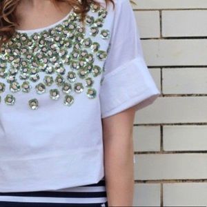 Beaded Crop Top